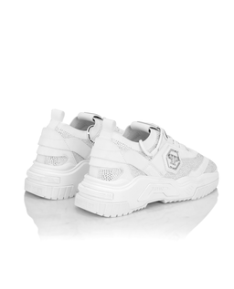Białe sneakersy z kryształkami Predator Strass - Image #3