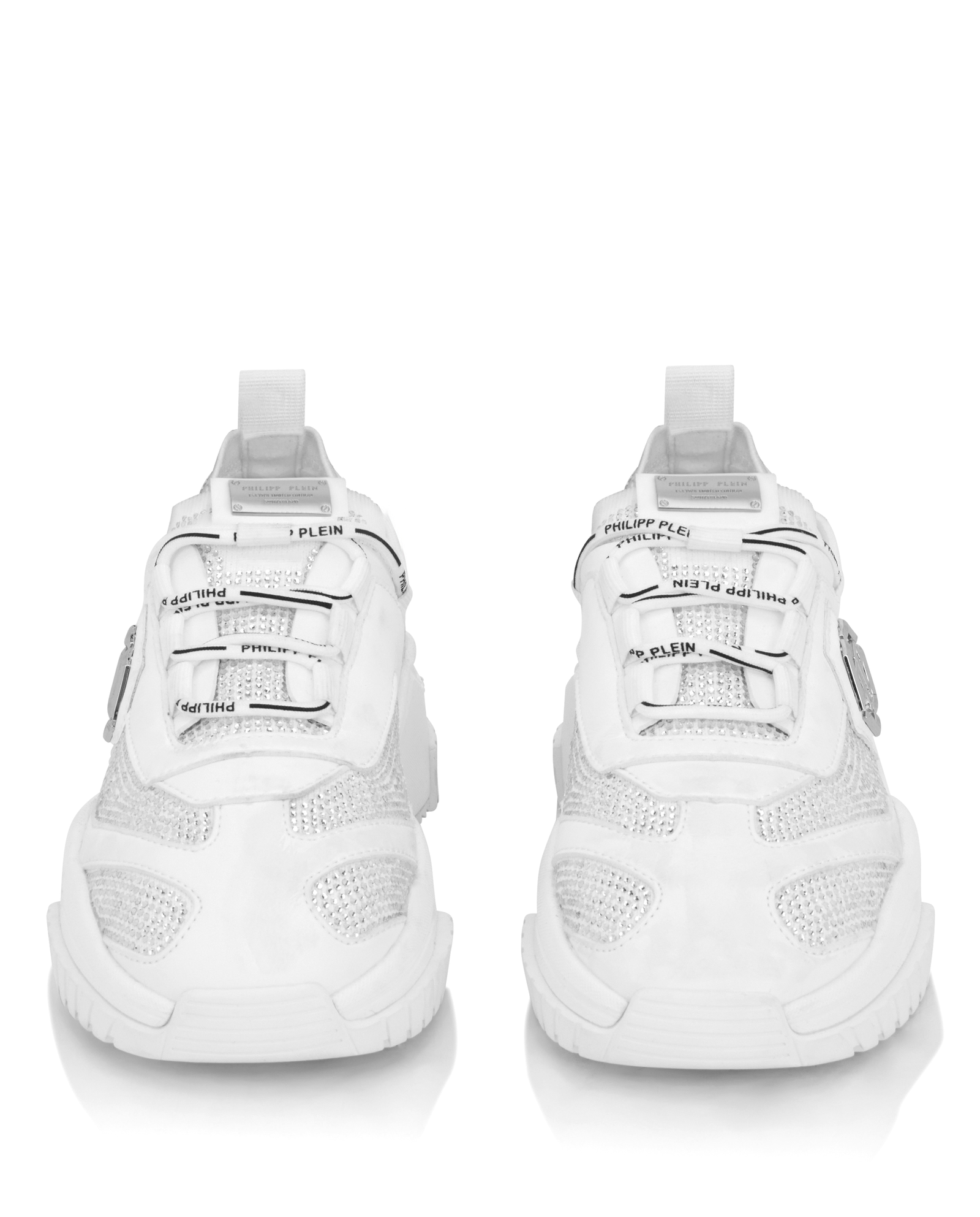 Białe sneakersy z kryształkami Predator Strass - Image #5