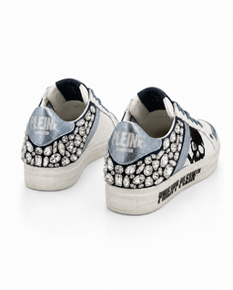 Białe sneakersy z kryształami Skull Stones - Image #3