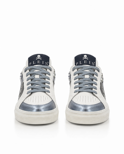 Białe sneakersy z kryształami Skull Stones - Image #5