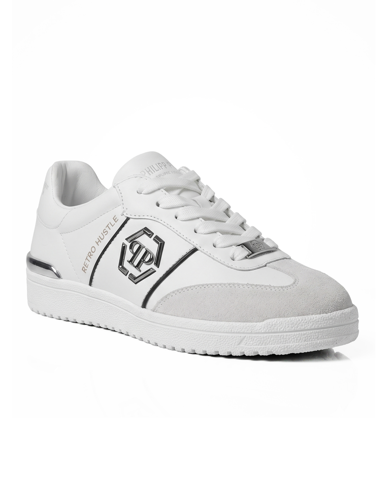 Białe sneakersy Retro Hustle Bicolor
