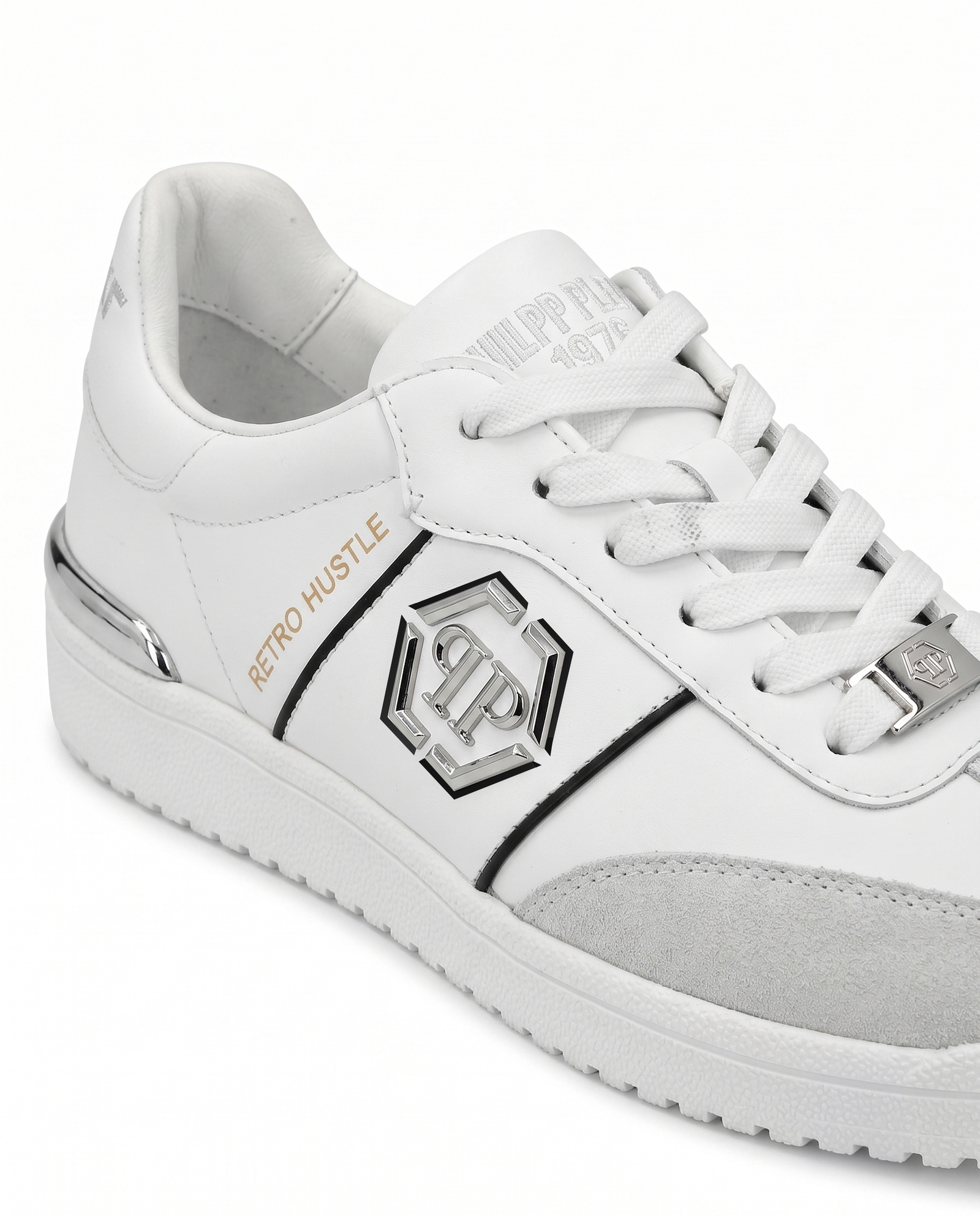 Białe sneakersy Retro Hustle Bicolor - Image #2