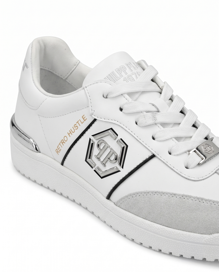 Białe sneakersy Retro Hustle Bicolor - Image #2