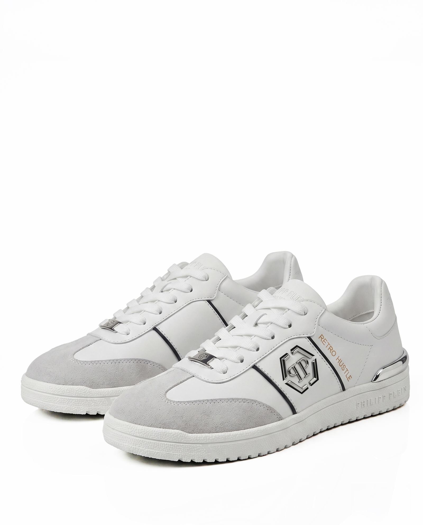 Białe sneakersy Retro Hustle Bicolor - Image #3