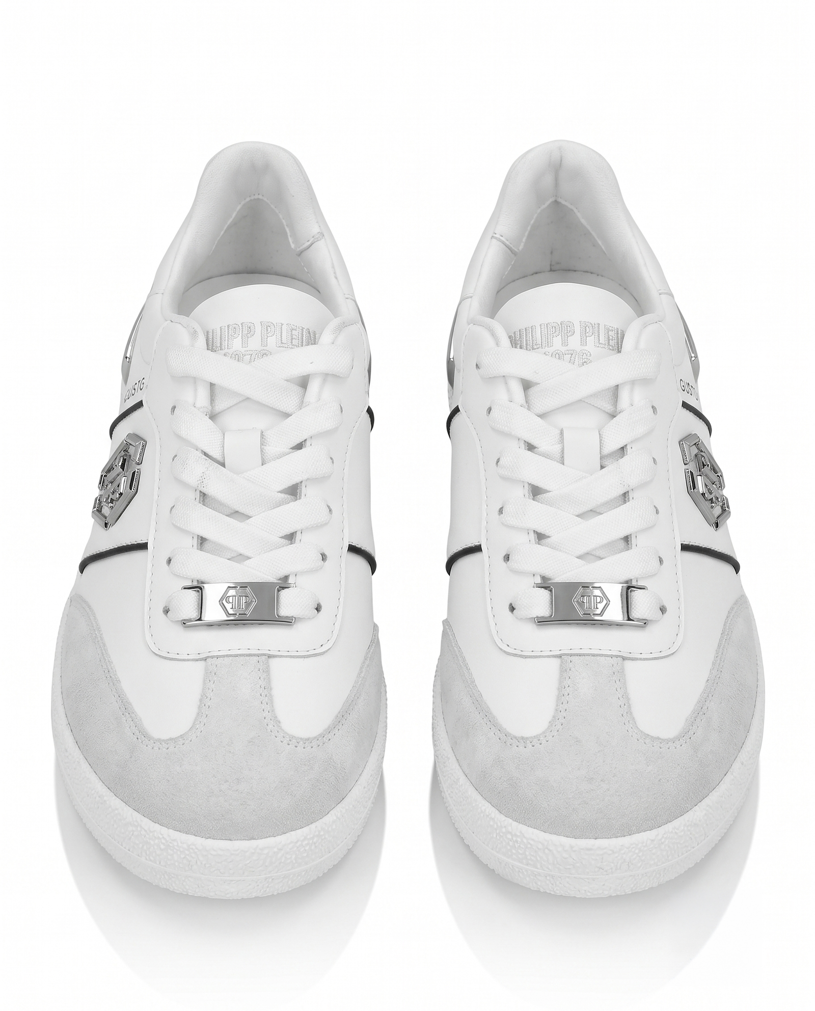Białe sneakersy Retro Hustle Bicolor - Image #4