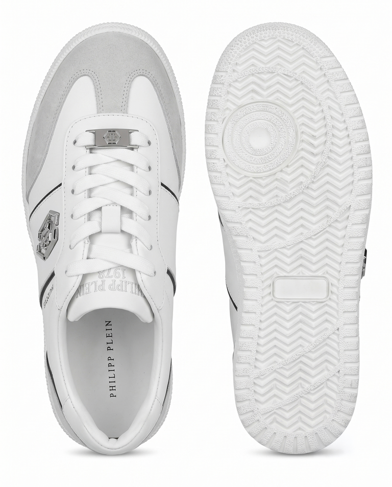 Białe sneakersy Retro Hustle Bicolor - Image #5