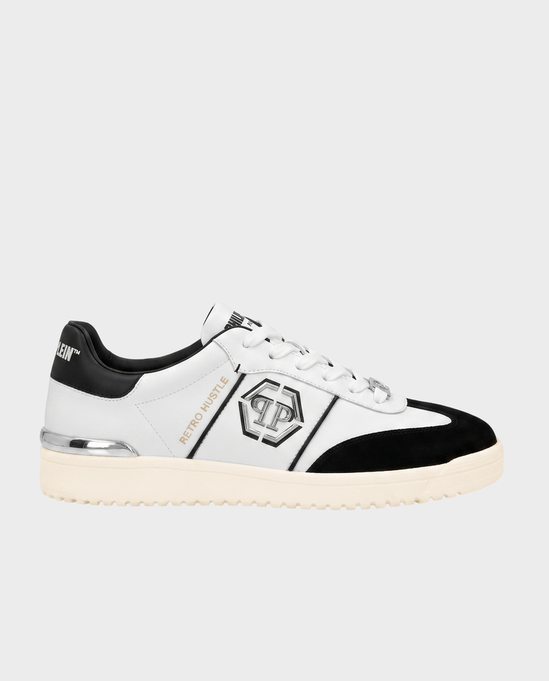 Biało-czarne sneakersy Retro Hustle Bicolor
