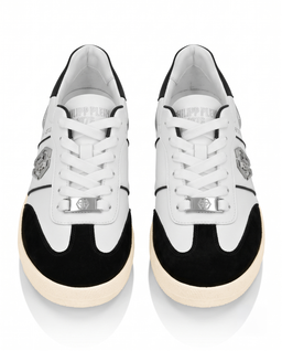 Biało-czarne sneakersy Retro Hustle Bicolor - Image #3