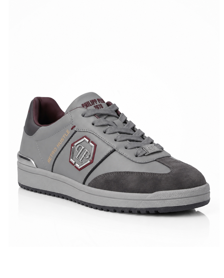 Szare sneakersy Retro Hustle Bicolor