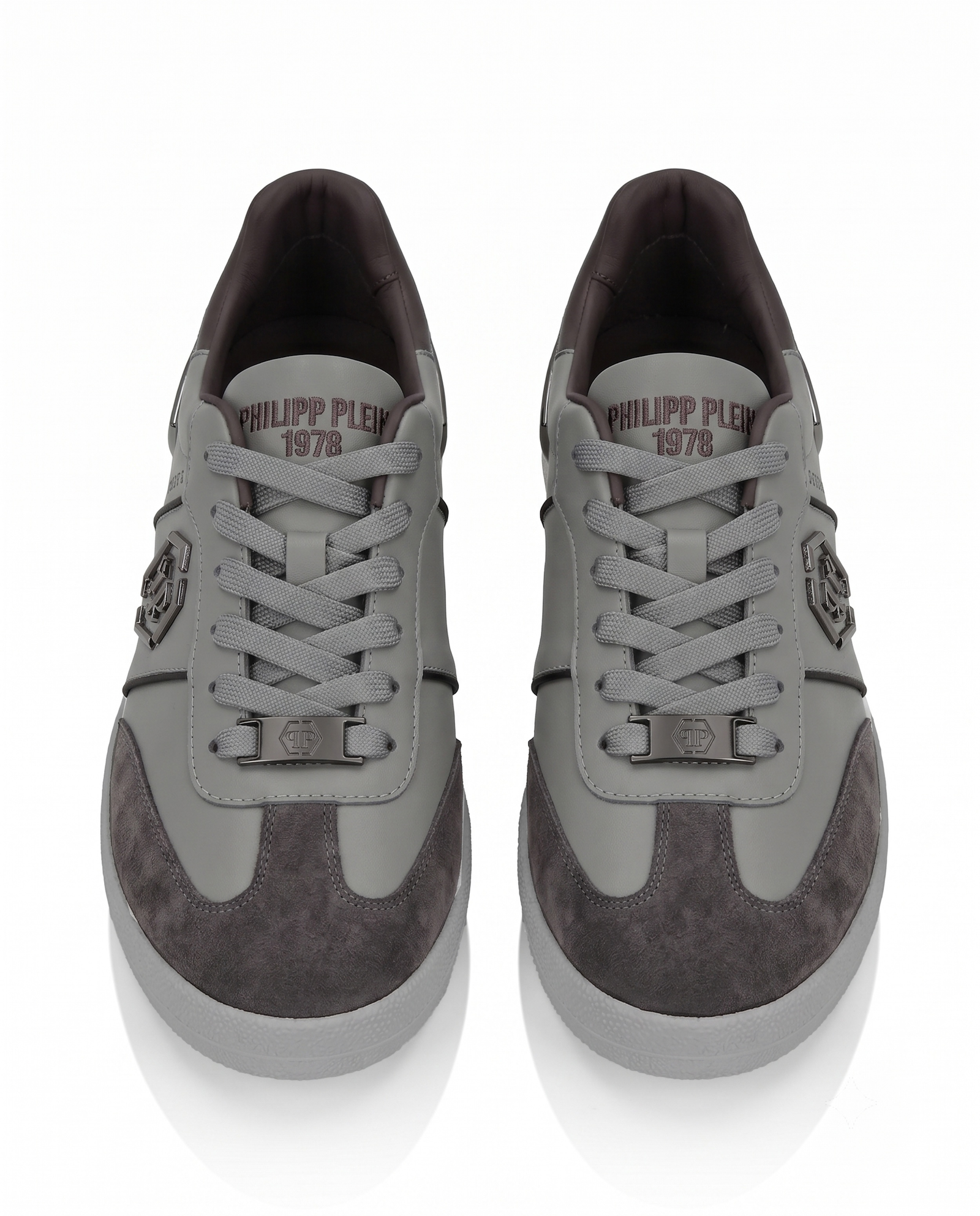 Szare sneakersy Retro Hustle Bicolor - Image #4