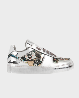 Srebrne sneakersy z nadrukiem Mirror - Image #0