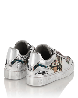 Srebrne sneakersy z nadrukiem Mirror - Image #4