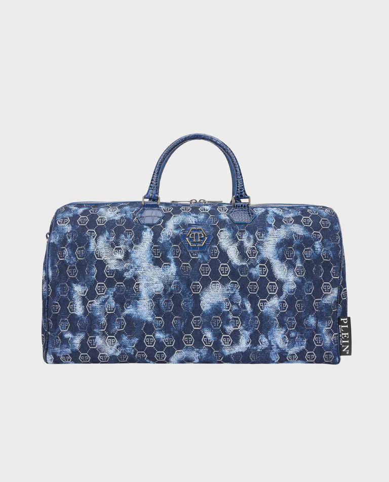 Torba podróżna z żakardowym monogramem
