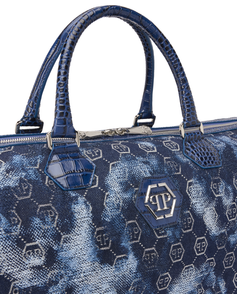 Torba podróżna z żakardowym monogramem - Image #4
