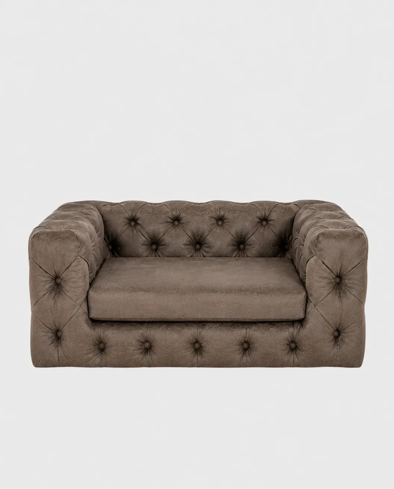 Brązowa sofa dla psa Glamour