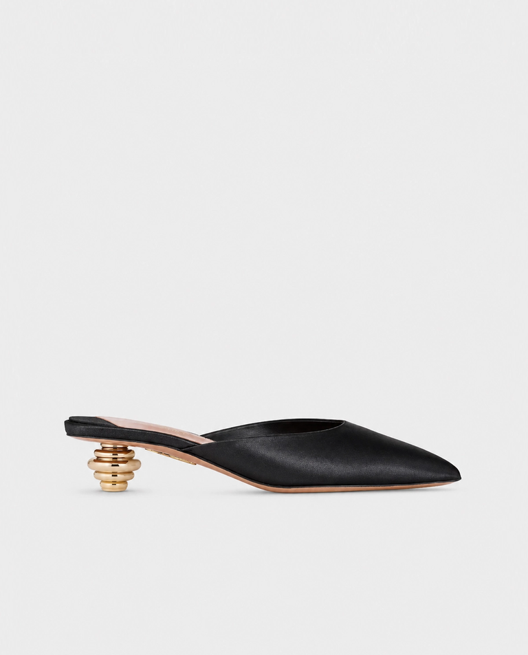 Czarne mule Alex Jewel 35
