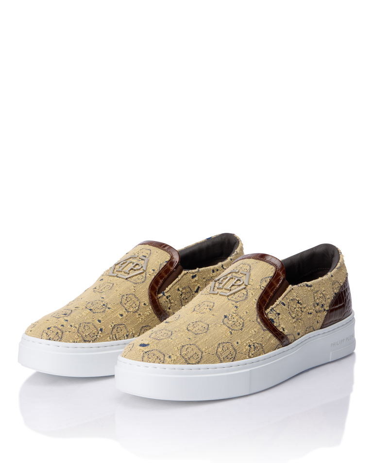 Buty typu slip-on z monogramem - Image #3