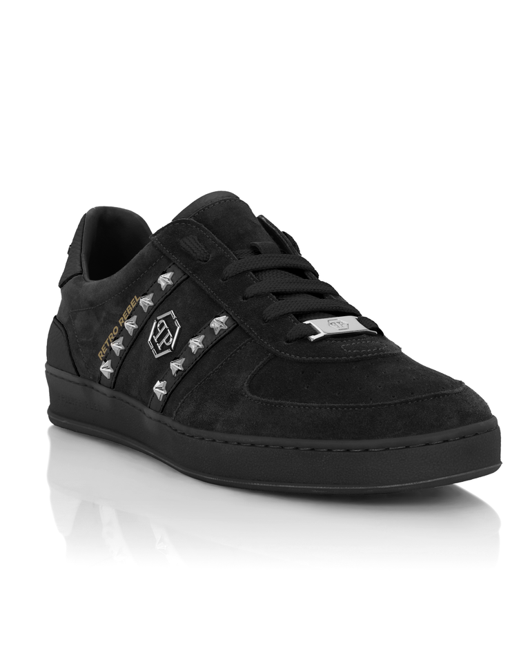 Czarne zamszowe sneakersy Retro Label