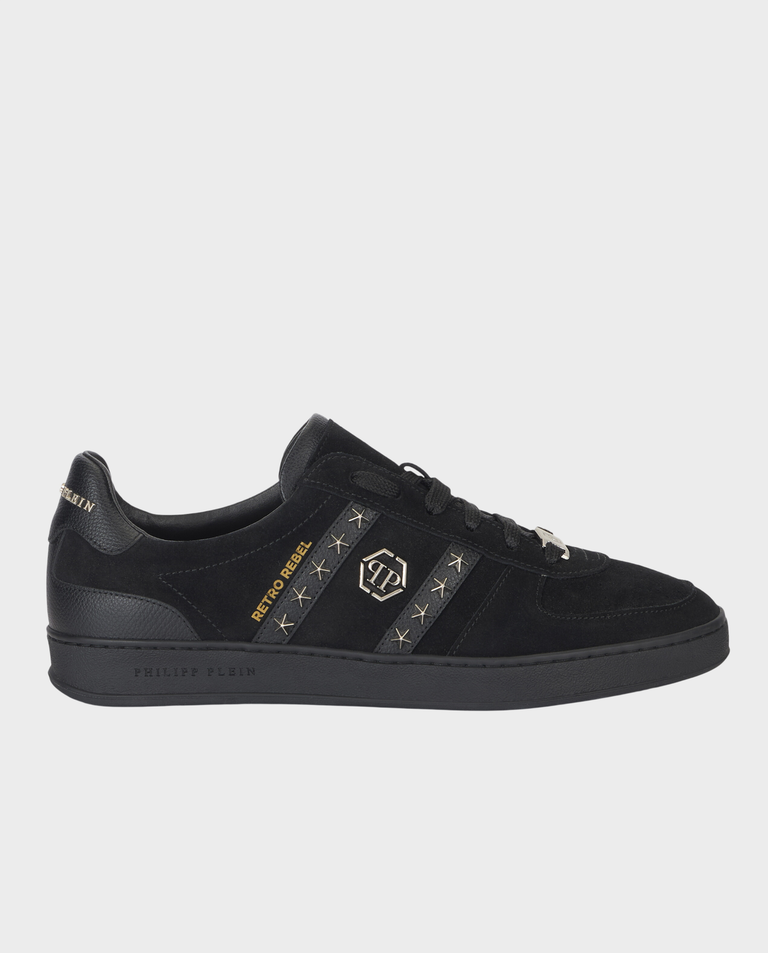 Czarne zamszowe sneakersy Retro Label