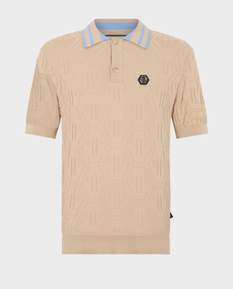 Dzianinowa koszulka polo - Image #0