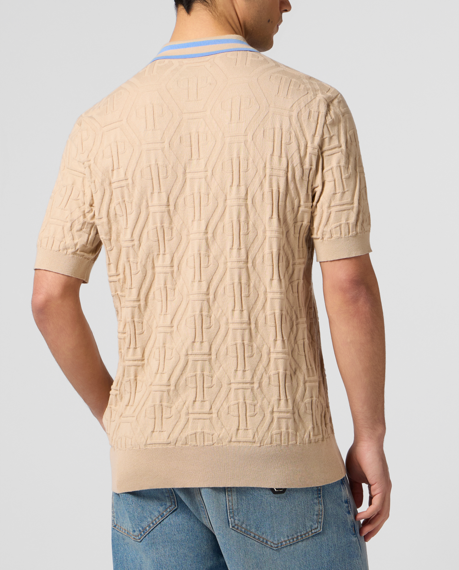 Dzianinowa koszulka polo - Image #2