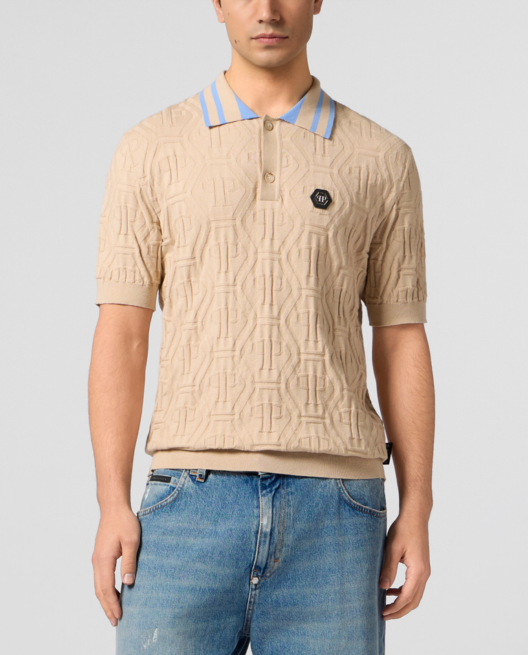 Dzianinowa koszulka polo