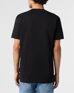 Czarny t-shirt z haftem Eagle Montecarlo - Image #2