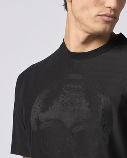 Czarny t-shirt z motywem czaszki - Image #4