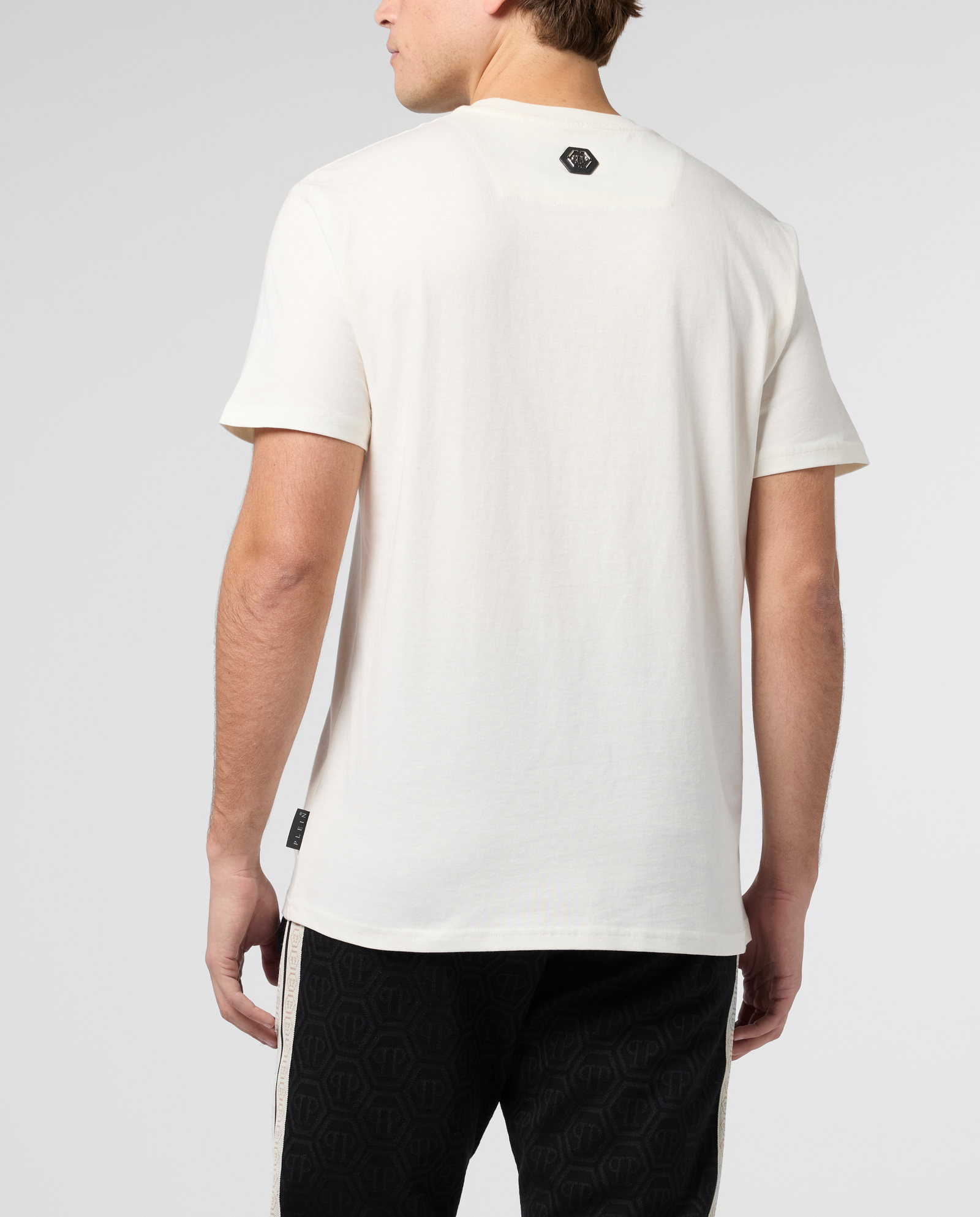 Kremowy t-shirt z motywem smoka - Image #2