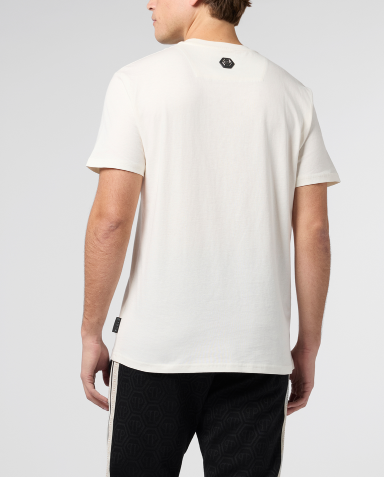 Kremowy t-shirt z motywem smoka - Image #2