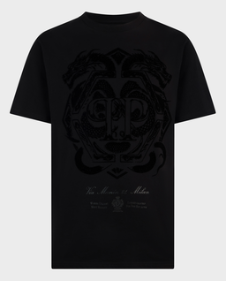 Czarny t-shirt z motywem smoka - Image #0