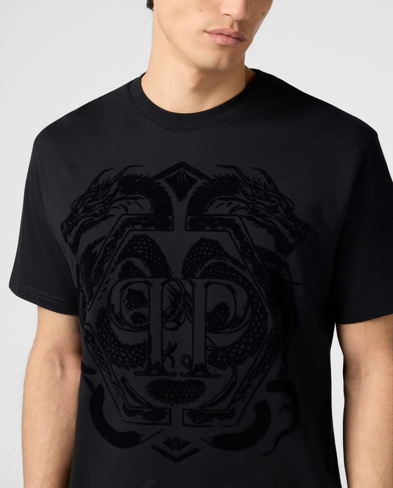 Czarny t-shirt z motywem smoka - Image #4