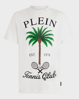 Biały t-shirt Tennis Club - Image #0