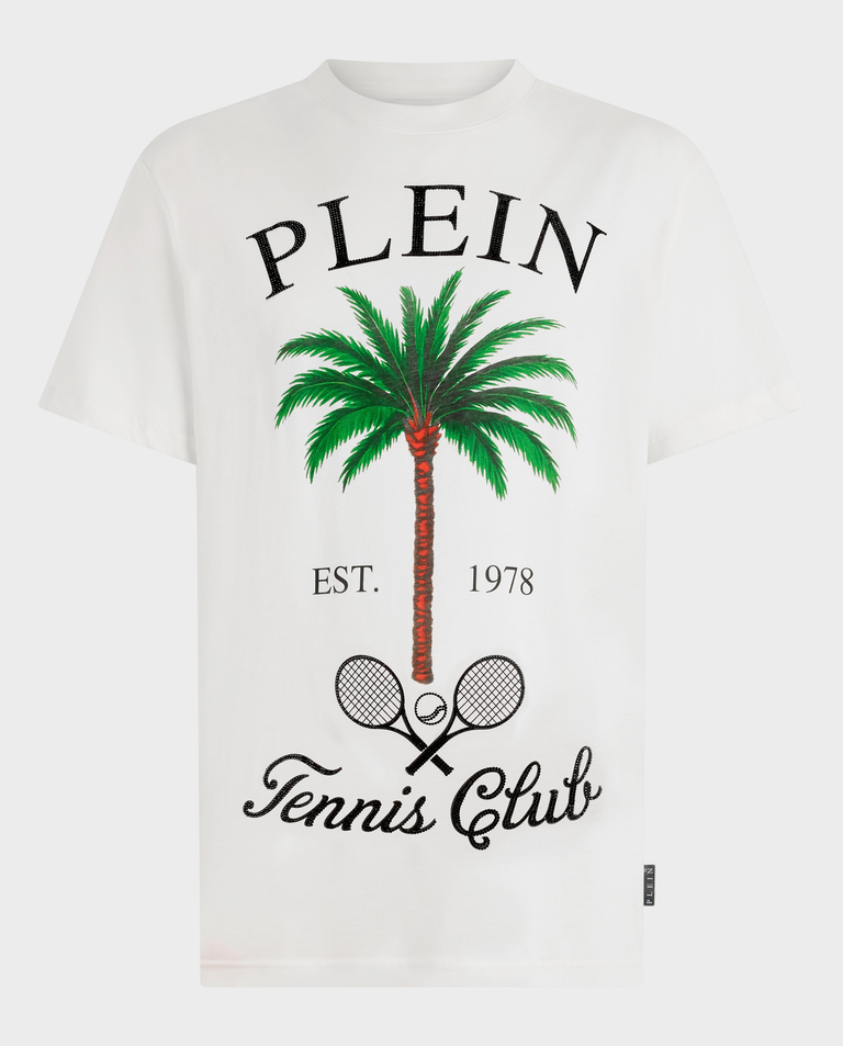 Biały t-shirt Tennis Club