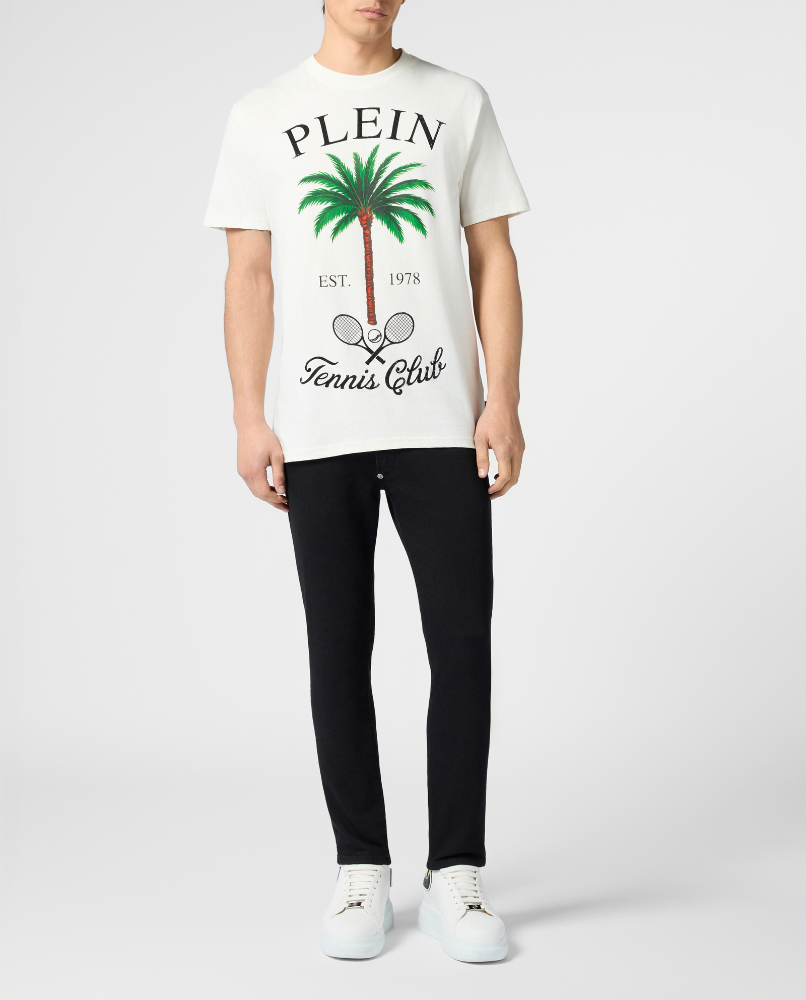 Biały t-shirt Tennis Club - Image #3