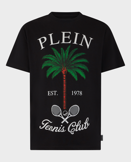 Czarny t-shirt Tennis Club - Image #0