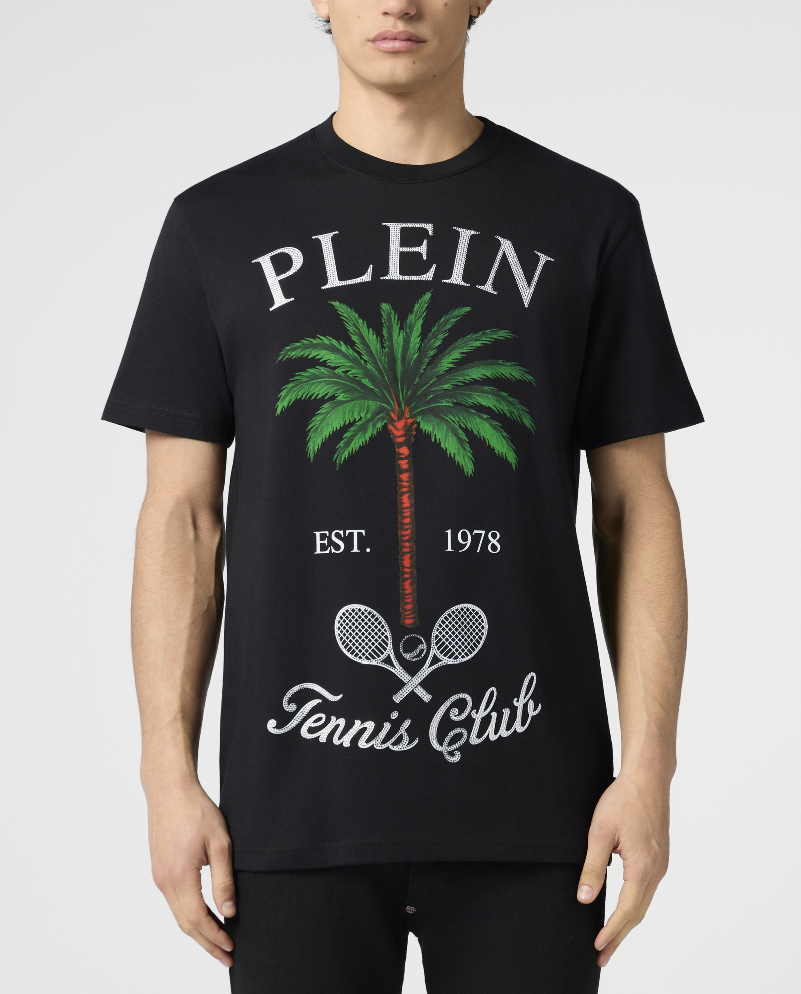 Czarny t-shirt Tennis Club - Image #1