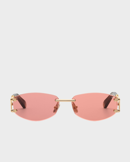 Różowe okulary przeciwsłoneczne Sleek - Image #0