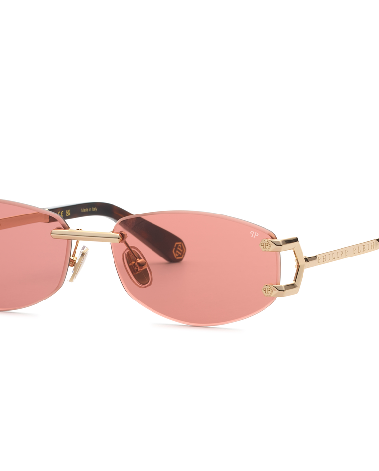 Różowe okulary przeciwsłoneczne Sleek - Image #3