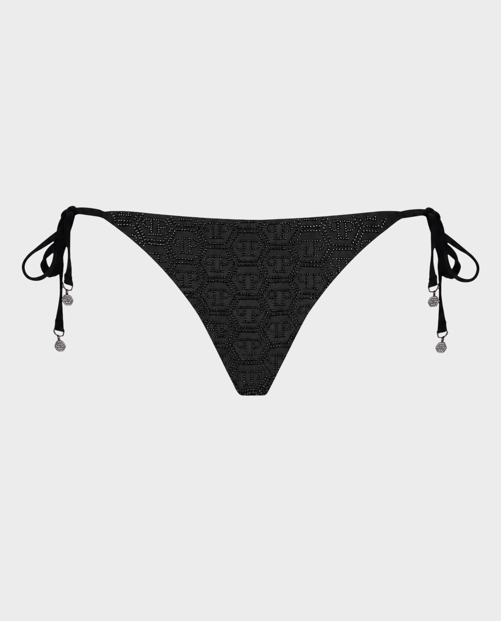 Czarny dół od bikini Monogram Strass - Image #0