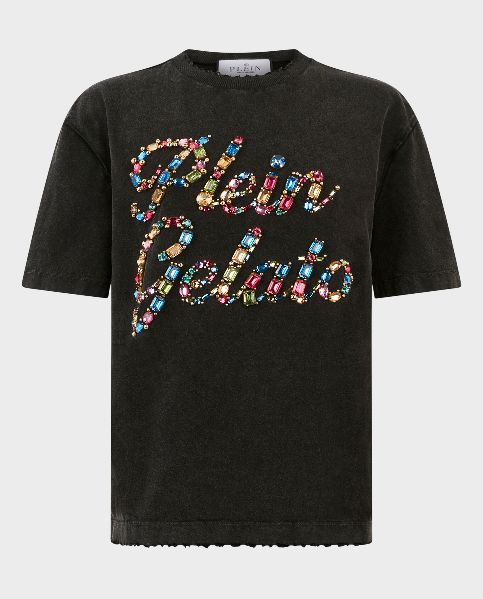 T-shirt z ozdobnym napisem Plein Gelato - Image #0