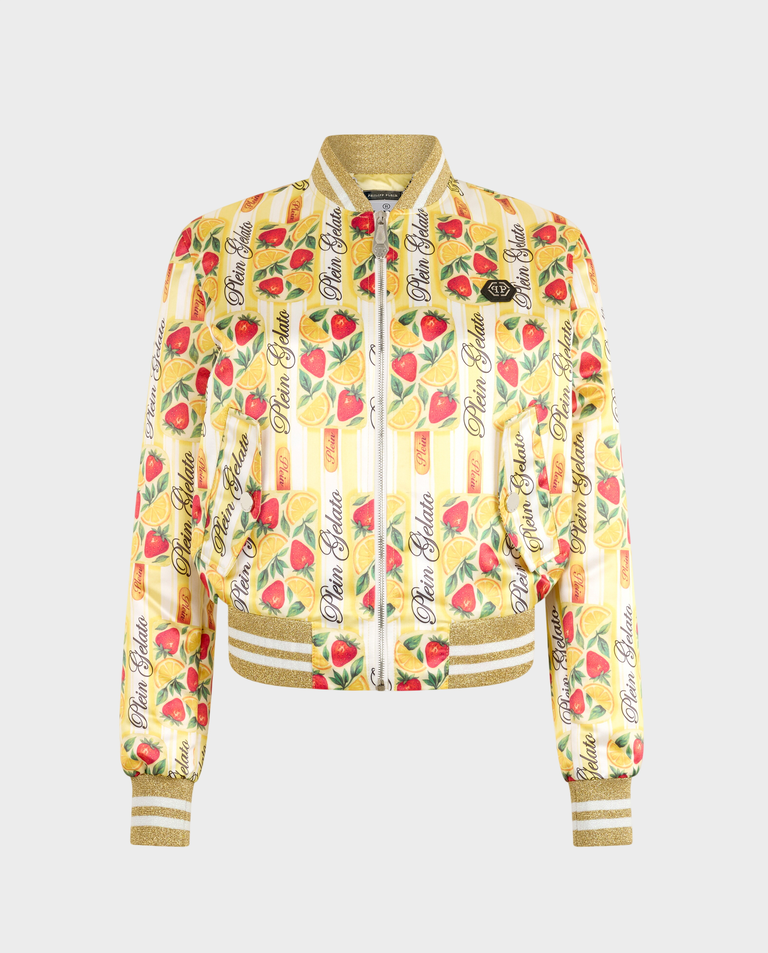 Satynowa kurtka bomber Ice Cream