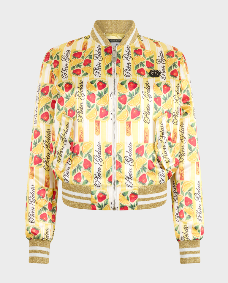Satynowa kurtka bomber Ice Cream