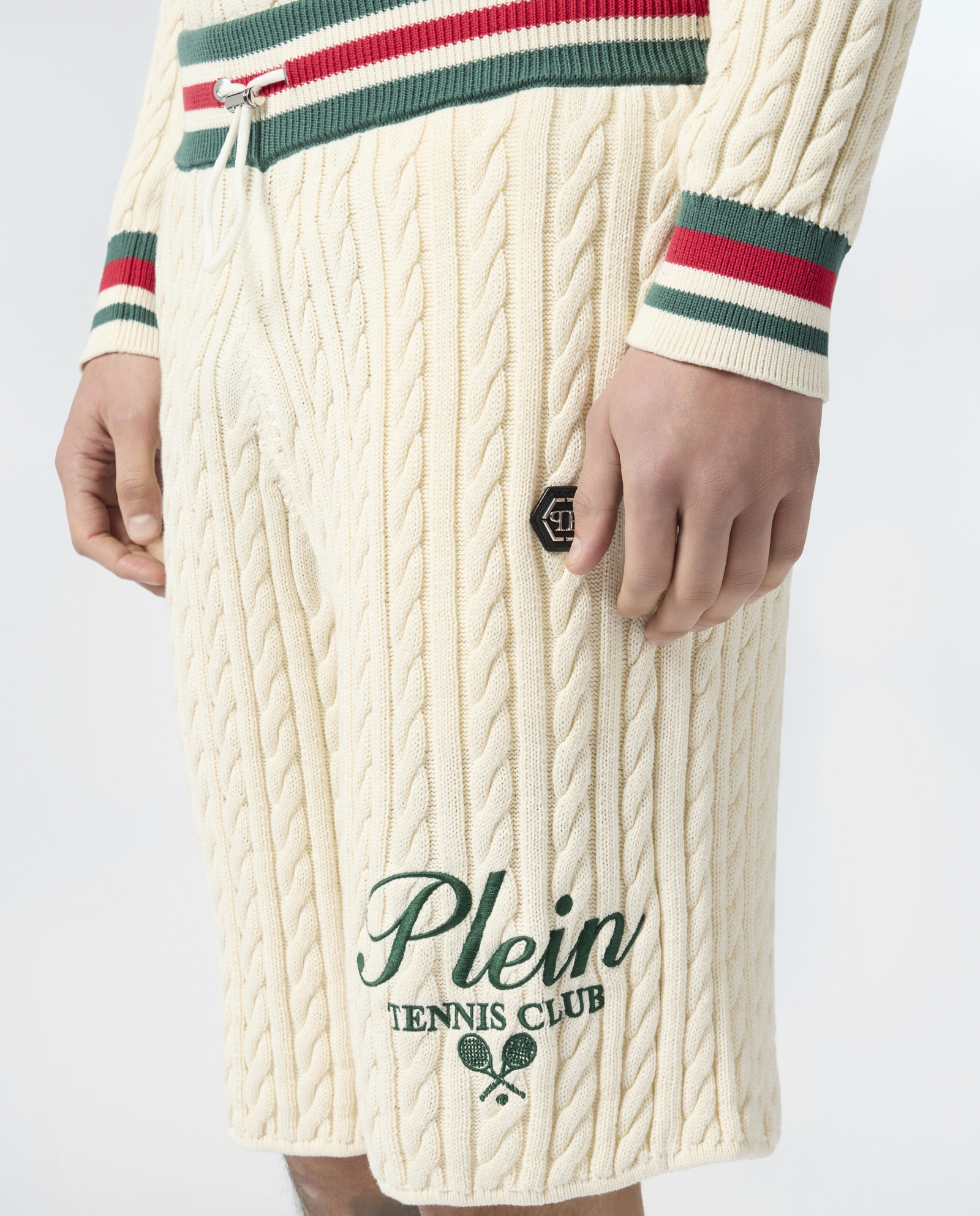 Dzianinowe spodenki ze ściągaczem Tennis - Image #4