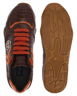 Brązowe sneakersy Pit $top Cocco - Image #6