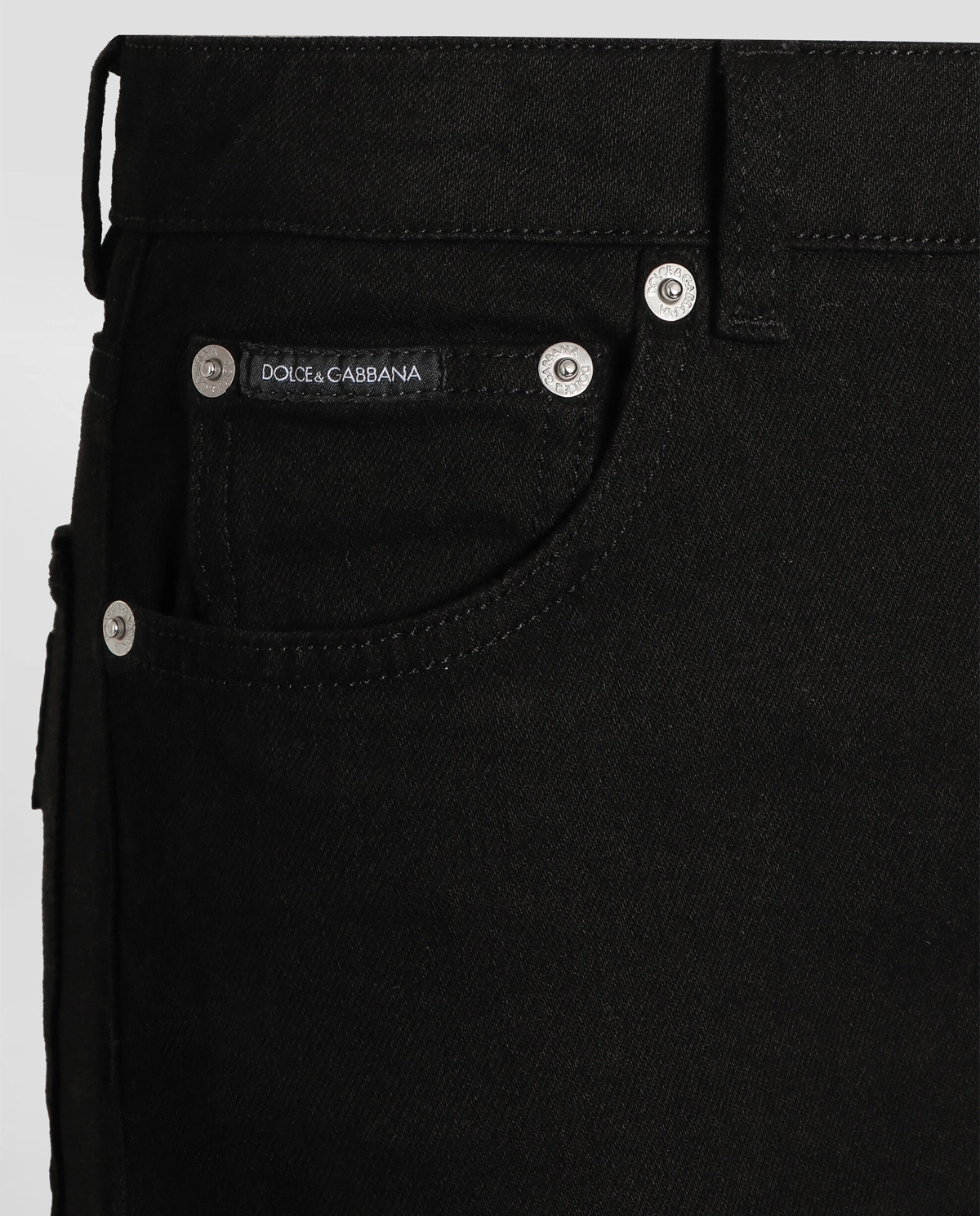 Czarne jeansy z logo - Image #4