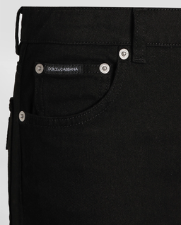 Czarne jeansy z logo - Image #4