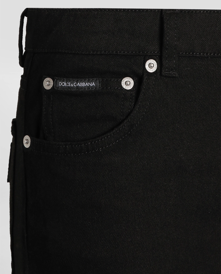 Czarne jeansy z logo - Image #4