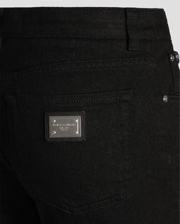 Czarne jeansy z logo - Image #5