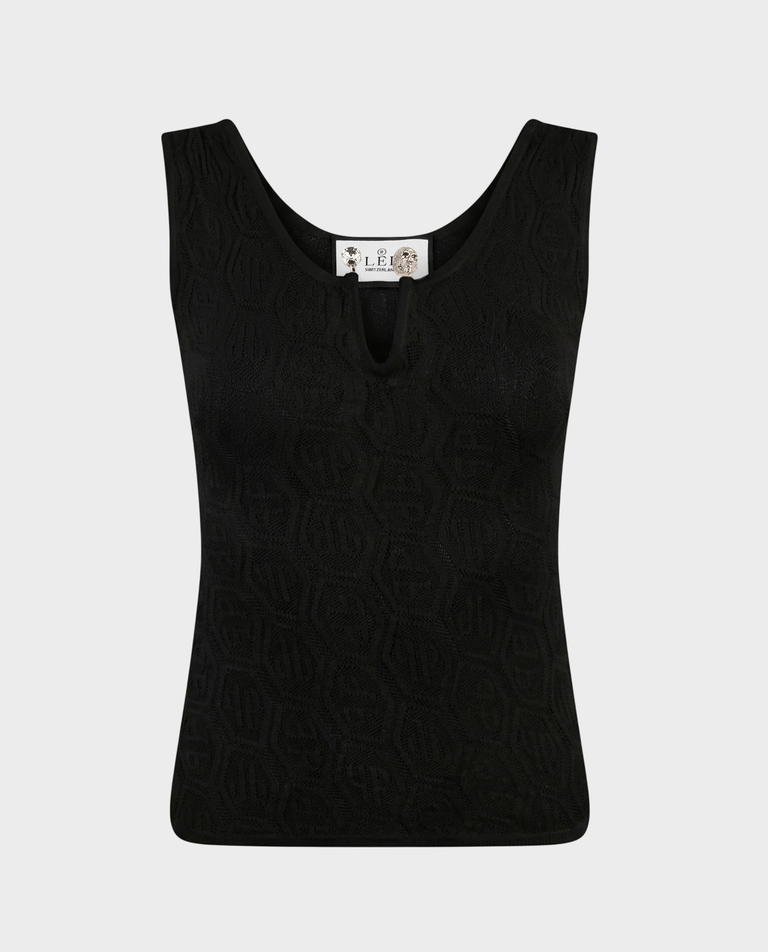 Czarny top z monogramem